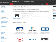 Tablet Screenshot of dotdistribution.com